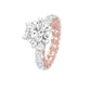 Show Off Round Diamond Engagement Ring 18 KT / Rose Gold / 13