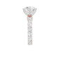 Show Off Round Diamond Engagement Ring 18 KT / Rose Gold / 13