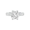 Show Off Round Diamond Engagement Ring 18 KT / White Gold / 13