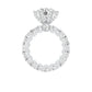 Show Off Round Diamond Engagement Ring 18 KT / White Gold / 13