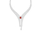 Crimson Frost Diamond Necklace