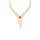 Crimson Frost Diamond Necklace