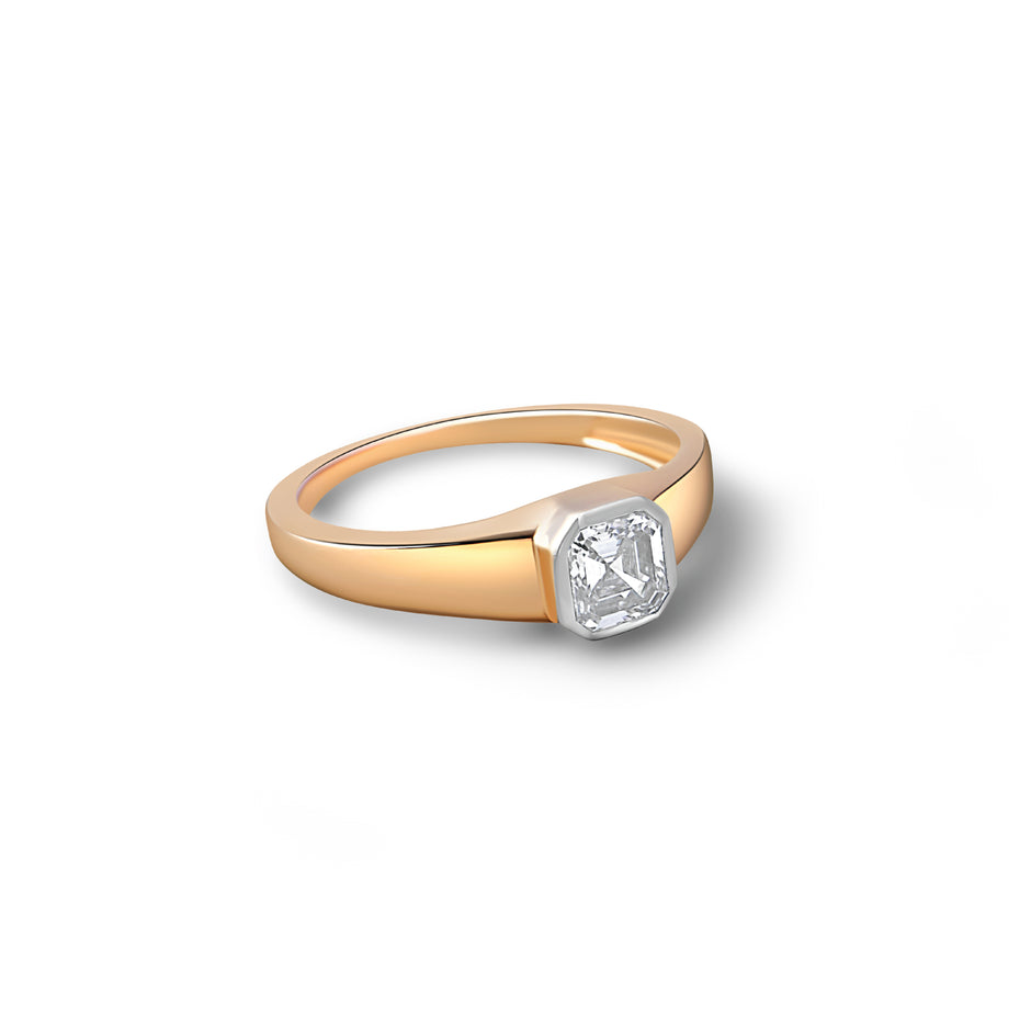 The Signature Bezel Diamond Men's Engagement Ring