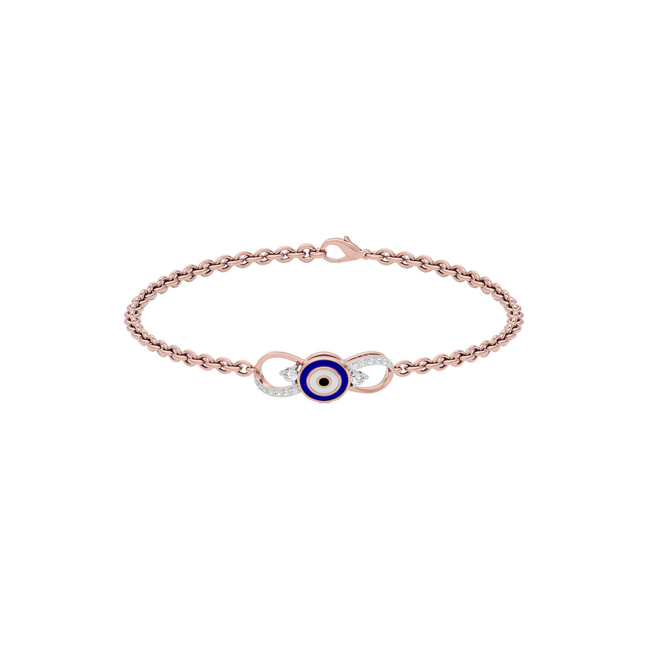 Cosmic Linkage Evil Eye Diamond Bracelet