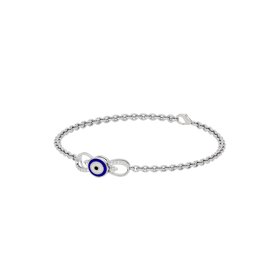 Cosmic Linkage Evil Eye Diamond Bracelet