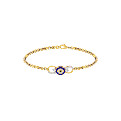 Cosmic Linkage Evil Eye Diamond Bracelet