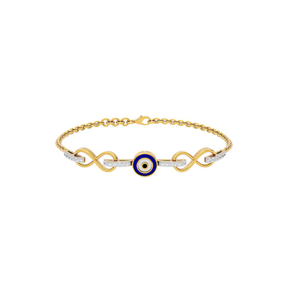The Mystic Hex Evil Eye Diamond Pendant 9 KT / Yellow Gold