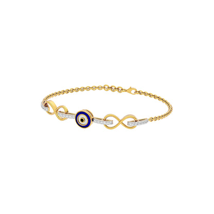 The Mystic Hex Evil Eye Diamond Pendant 9 KT / Yellow Gold