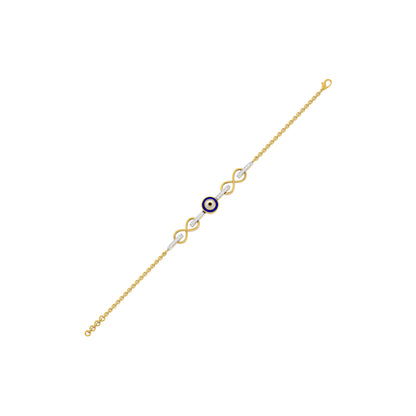 The Mystic Hex Evil Eye Diamond Pendant 9 KT / Yellow Gold