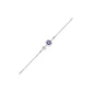 Vibe Vetoer Evil Eye Diamond Bracelet 9 KT / White Gold