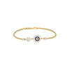 Vibe Vetoer Evil Eye Diamond Bracelet 9 KT / Yellow Gold