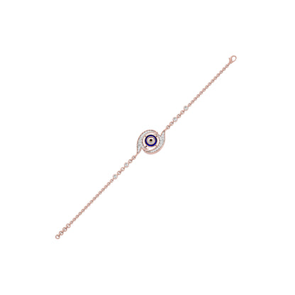 Rest in Magic Evil Eye Diamond Bracelet 9 KT / Rose Gold