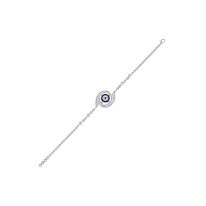 Rest in Magic Evil Eye Diamond Bracelet 9 KT / White Gold