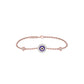 Good Vibe Evil Eye Diamond Bracelet 9 KT / Rose Gold