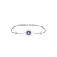Good Vibe Evil Eye Diamond Bracelet 9 KT / White Gold