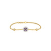 Good Vibe Evil Eye Diamond Bracelet 9 KT / Yellow Gold