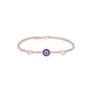Whispering Ward Evil Eye Diamond Bracelet 9 KT / Rose Gold