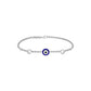 Whispering Ward Evil Eye Diamond Bracelet 9 KT / White Gold