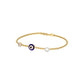 Whispering Ward Evil Eye Diamond Bracelet 9 KT / Yellow Gold