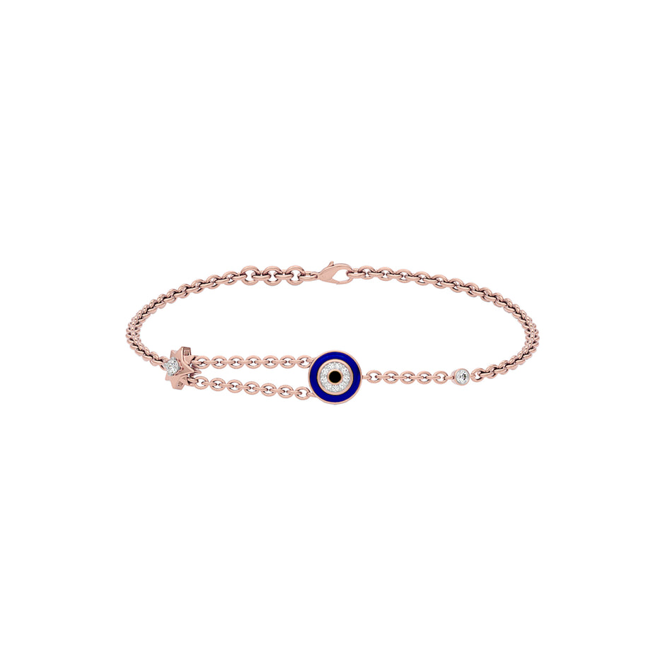 Luminous Evil Eye Diamond Bracelet