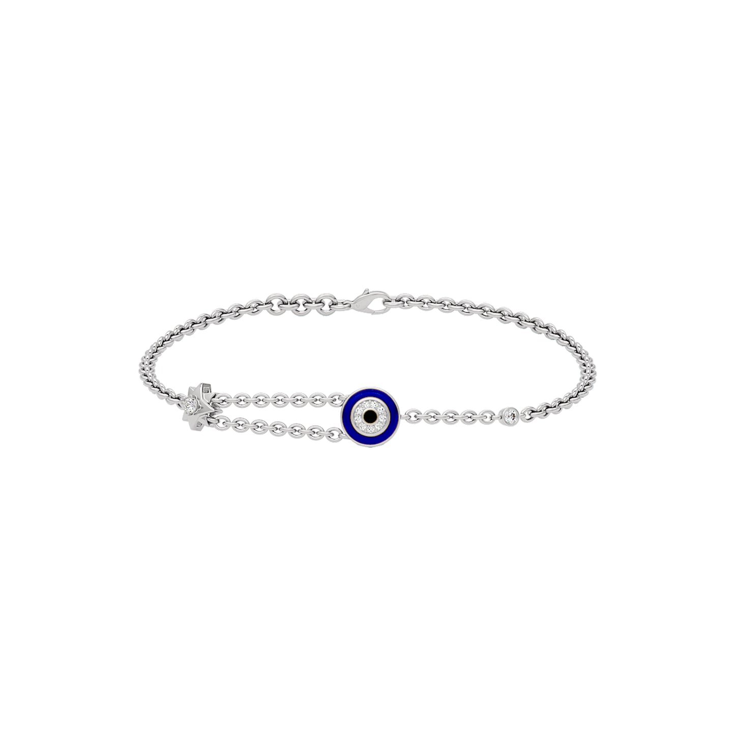 Luminous Evil Eye Diamond Bracelet