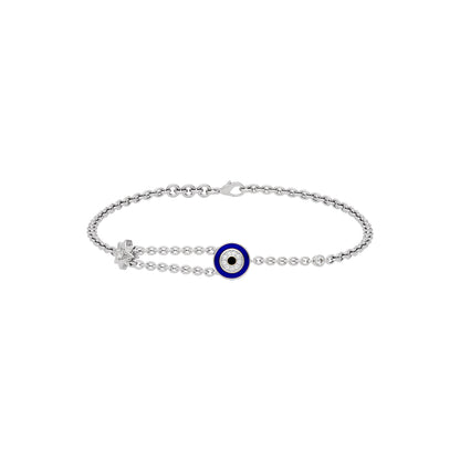 Luminous Evil Eye Diamond Bracelet
