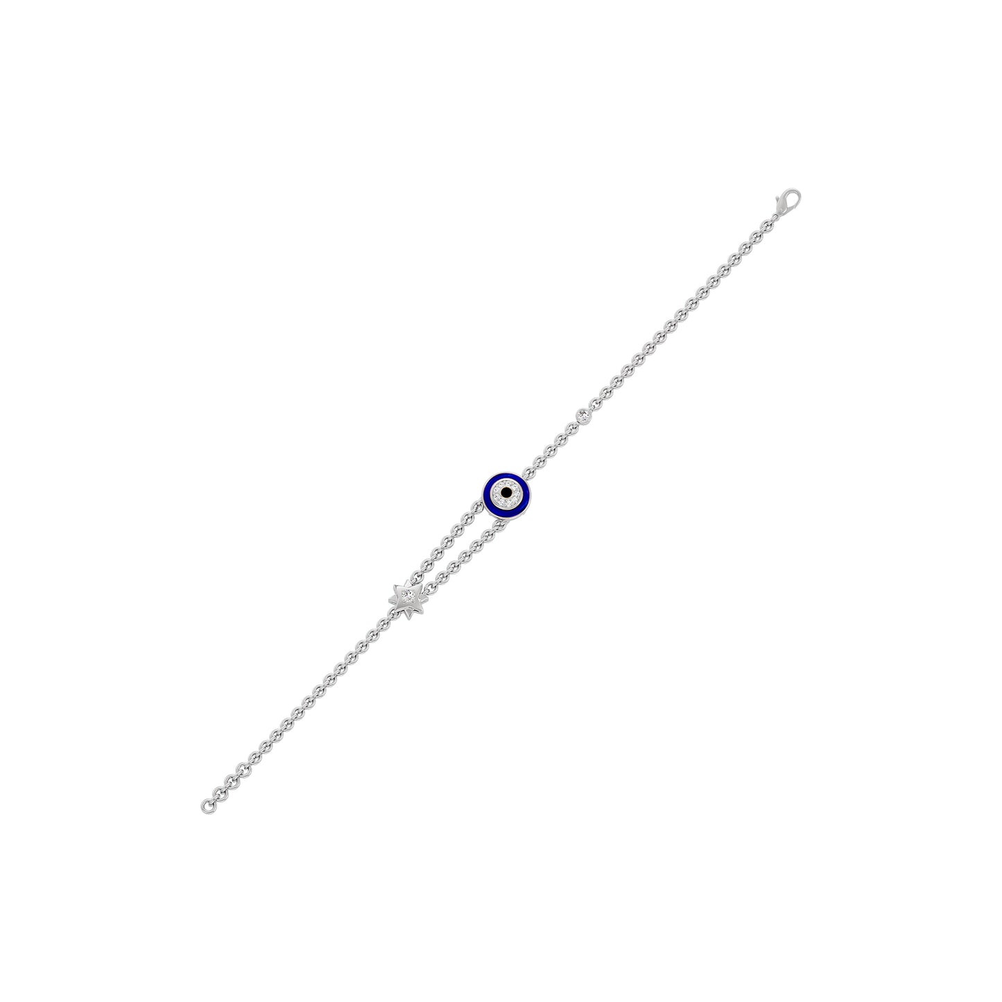 Luminous Evil Eye Diamond Bracelet