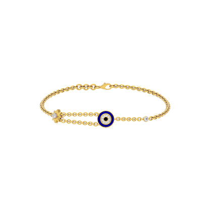 Luminous Evil Eye Diamond Bracelet