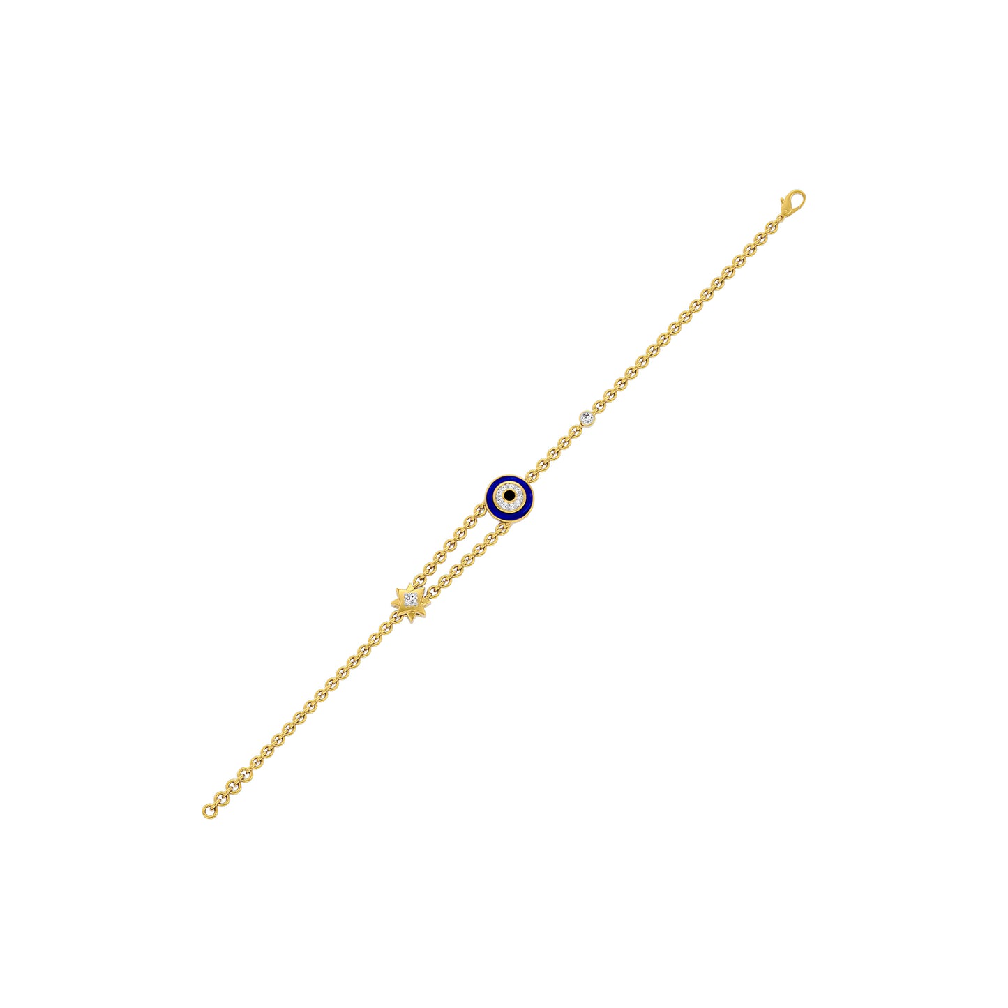 Luminous Evil Eye Diamond Bracelet