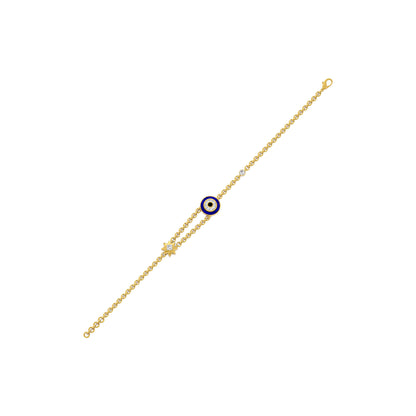Luminous Evil Eye Diamond Bracelet