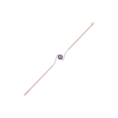 Fleeting Fortune Evil Eye Diamond Bracelet 9 KT / Rose Gold