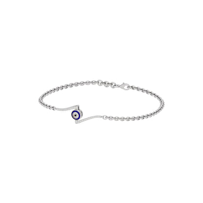 Fleeting Fortune Evil Eye Diamond Bracelet 9 KT / White Gold