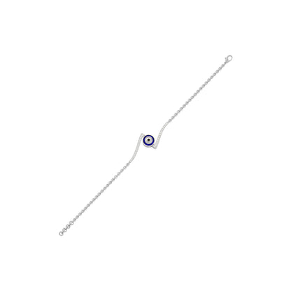 Fleeting Fortune Evil Eye Diamond Bracelet 9 KT / White Gold