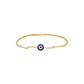 The Divine Watch Evil Eye Diamond Bracelet 9 KT / Yellow Gold