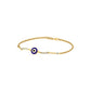The Divine Watch Evil Eye Diamond Bracelet 9 KT / Yellow Gold