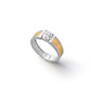 Dual Toned Unity Solitaire Men's Engagement Ring