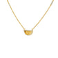 Textured Rectangular Gold Necklace