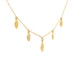 Aurelia Charm Drop Gold Necklace