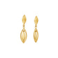 Orlina Sunleaf Drop Gold Earrings