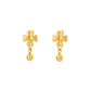 Petal Bloom Drop Gold Earrings