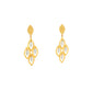 Textured Filigree Floral Drop Earrings