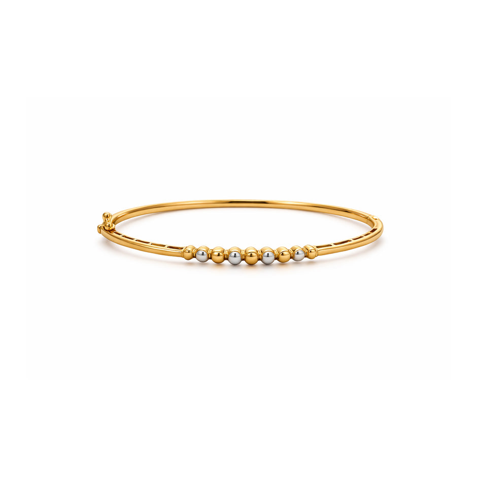 Veloura Dual Bead Gold Bracelet