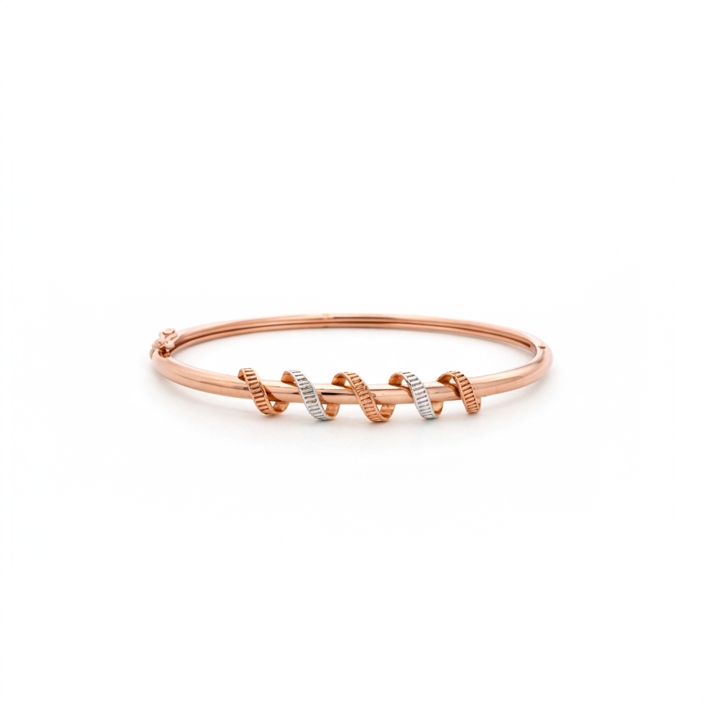 Harmony Twist Dual-Tone Bracelet