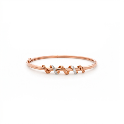 Harmony Twist Dual-Tone Bracelet