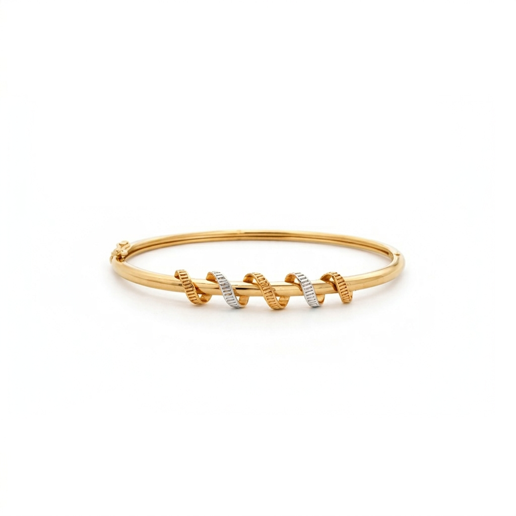 Harmony Twist Dual-Tone Bracelet