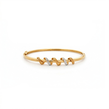 Harmony Twist Dual-Tone Bracelet