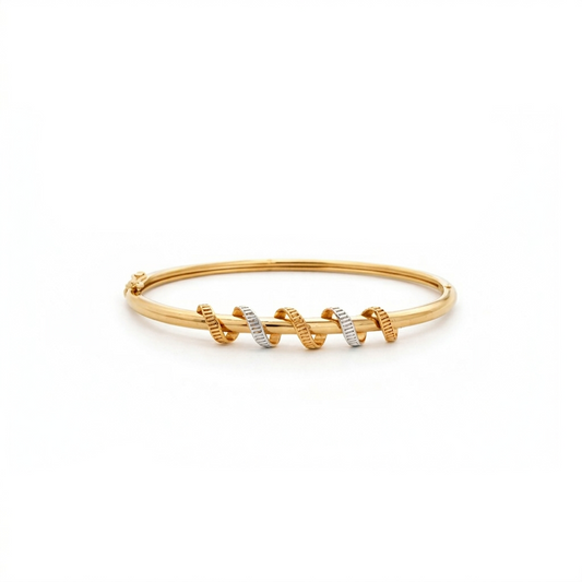 Harmony Twist Dual-Tone Bracelet
