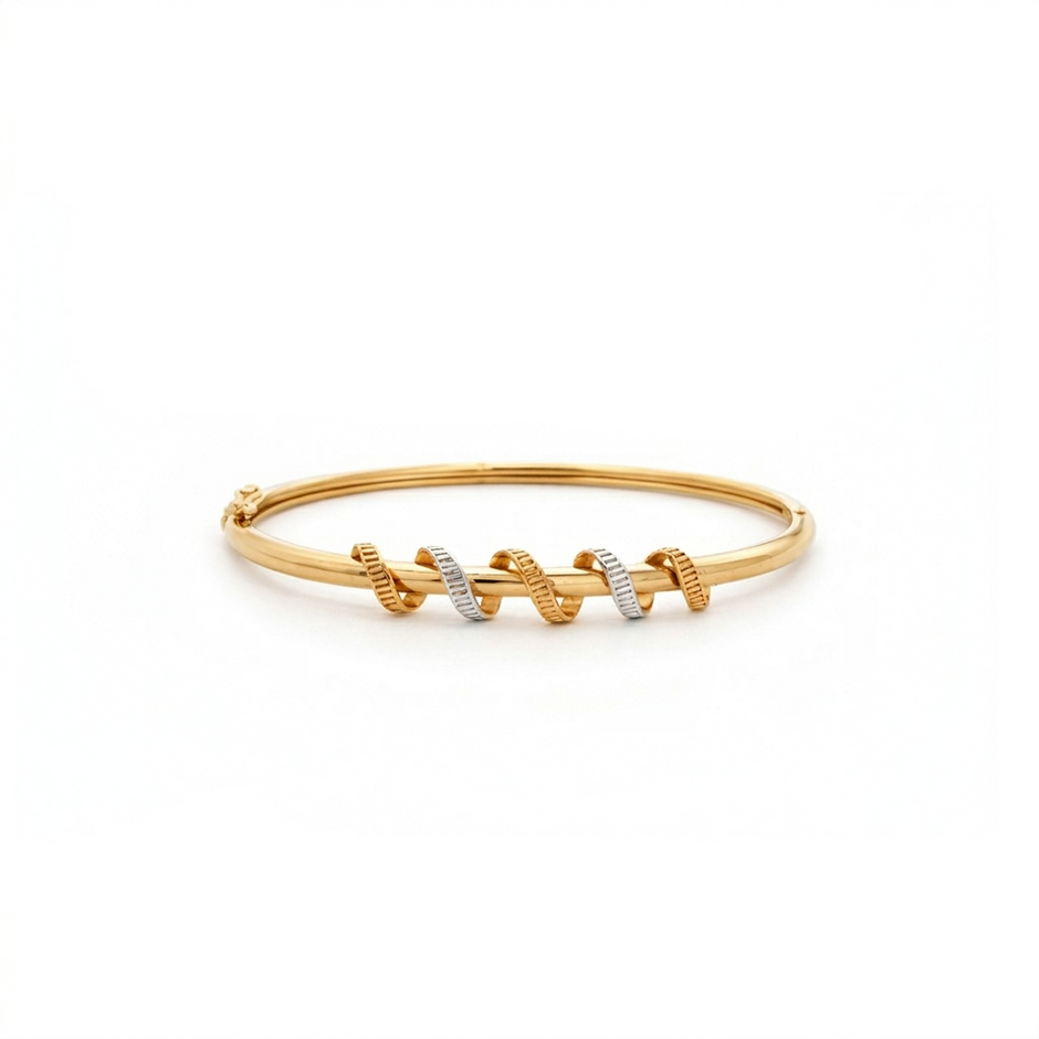 Harmony Twist Dual-Tone Bracelet
