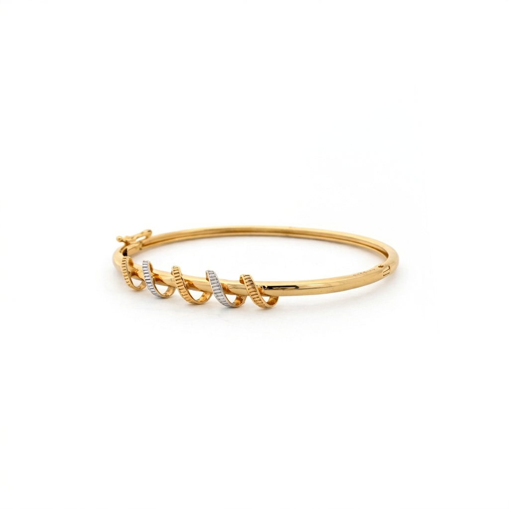 Harmony Twist Dual-Tone Bracelet