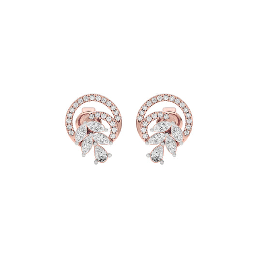 Cosmic Shine Diamond Earrings 18 KT / Rose Gold